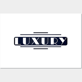 LUXURY TEXT Posters and Art